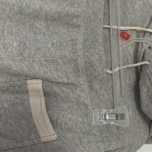 Grey Cropped sweater.  The blue picture represents approx look of the suit on. - Picture 3 of 3